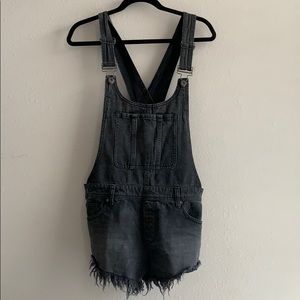 Free People We The Free Washed Black Overalls 🖤